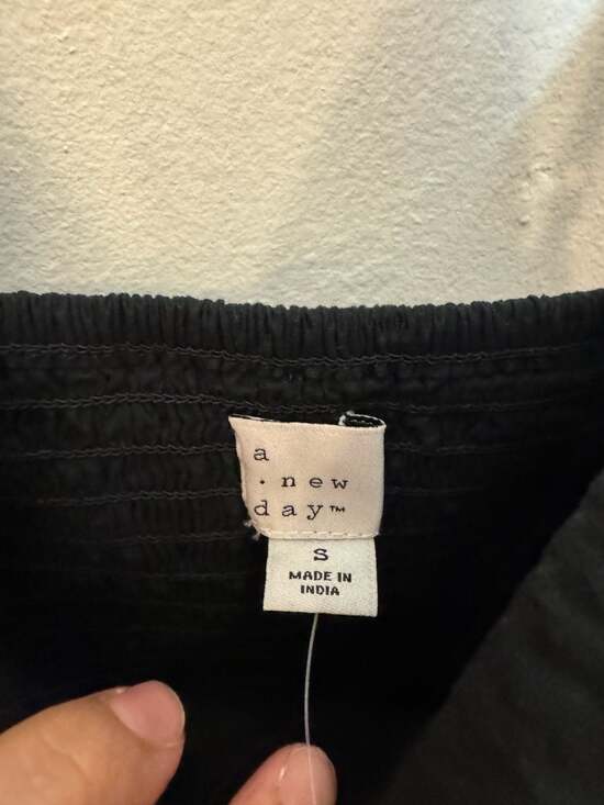 A New Day Women's Seersucker Maxi A-Line Dress in Black - Picture 4 of 5